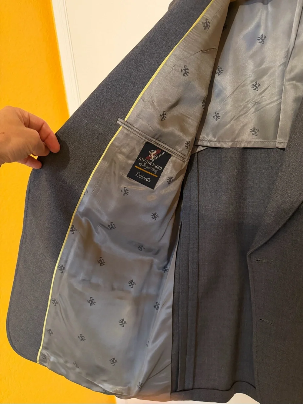 Austin Reed Men's Charcoal Gray Two-Button Blazer